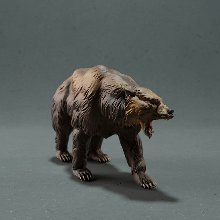 Photo produit figurine animale Animal Den Miniatures 2 : animal sauvage : grizzly (22_10_17)
