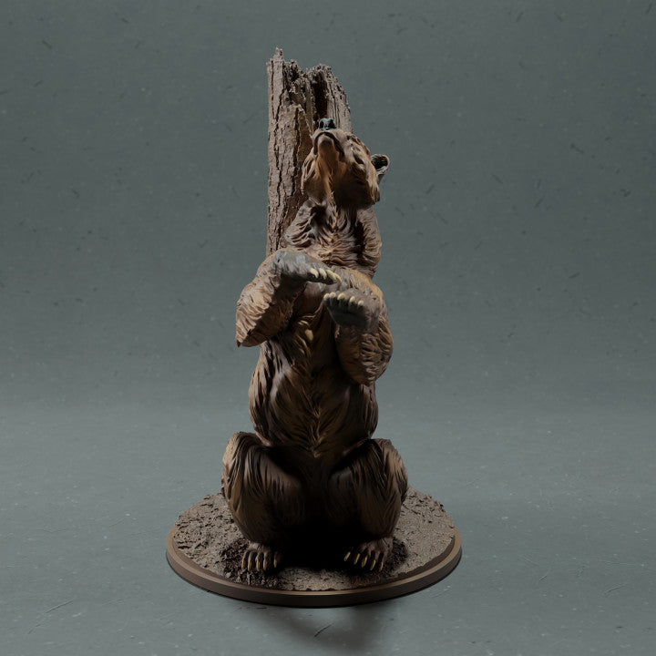 Photo produit figurine animale Animal Den Miniatures 2 : animal sauvage : grizzly se grattant (22_10_11)