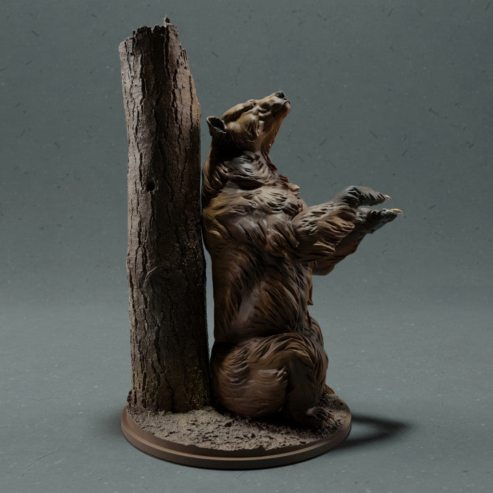 Photo produit figurine animale Animal Den Miniatures 3 : animal sauvage : grizzly se grattant (22_10_11)