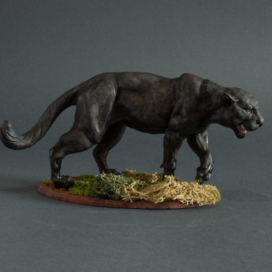 Photo produit figurine animale Animal Den Miniatures 0 : figurine animal sauvage : panthère noire - jaguar (22_06_04)