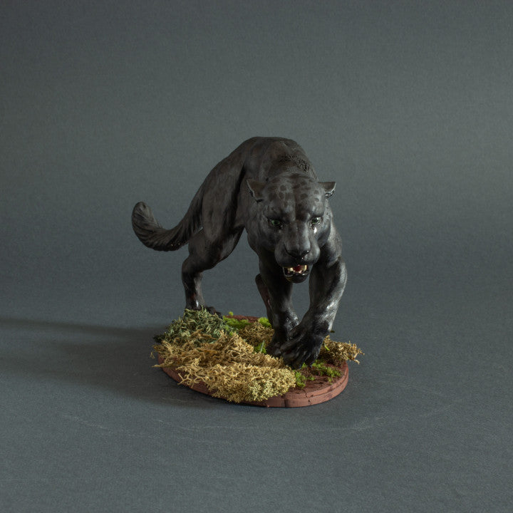 Photo du produit figurine animale Animal Den Miniatures 1 : figurine d’animal sauvage : panthère noire - jaguar (22_06_04)