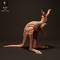 Photo produit figurine animale Animal Den Miniatures 1 : figurine animale sauvage : jeune kangourou roux géant (23_04_05)