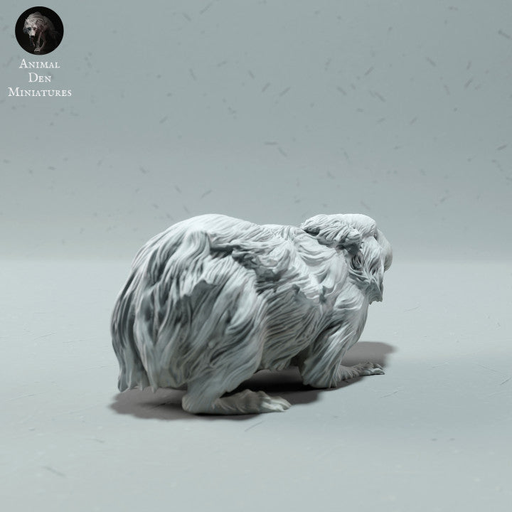 Photo produit figurine animale Animal Den Miniatures 2 : figurine d’animal polaire : lemming à collier (22_12_15)