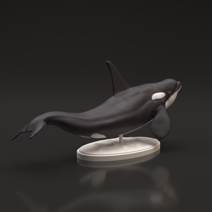 Photo de produit, figurine animale Animal Den Miniatures 1 : figurine animale marine : orque (22_06_06)