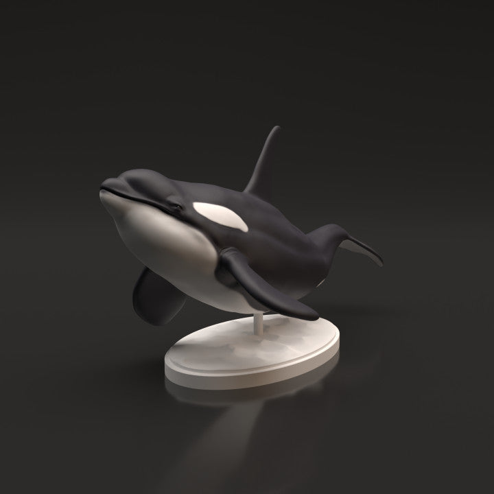 Photo du produit, figurine d'animal Animal Den Miniatures 4 : figurine d'animal marin : orque (22_06_06)