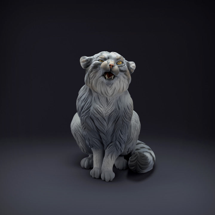 Photo produit figurine animale Animal Den Miniatures 0 : figurine d’animal sauvage : Manul (22_07_07)
