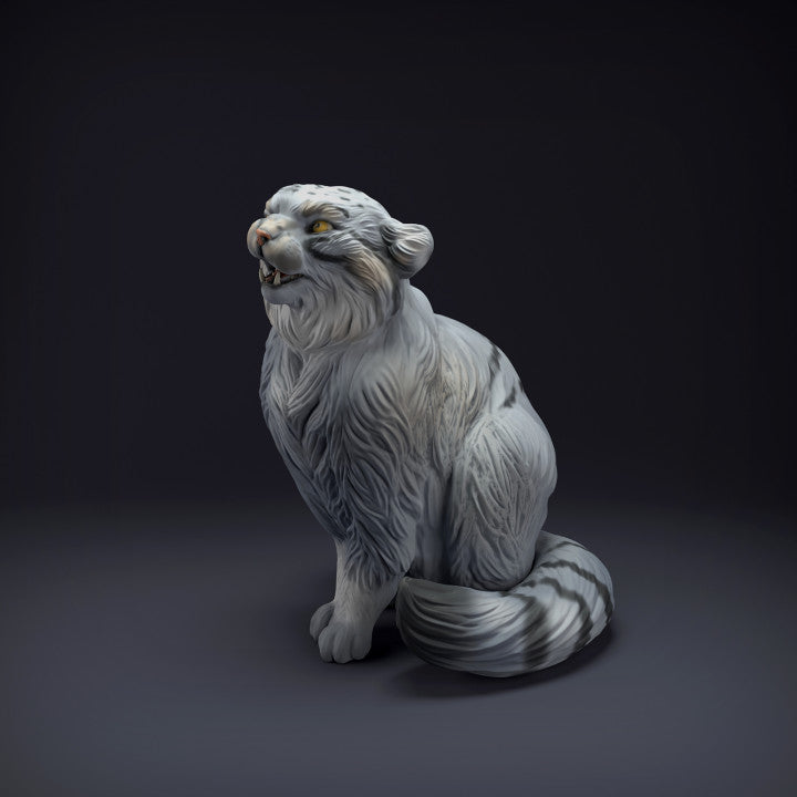 Photo du produit figurine animale Animal Den Miniatures 3 : figurine d’animal sauvage : Manul (22_07_07)