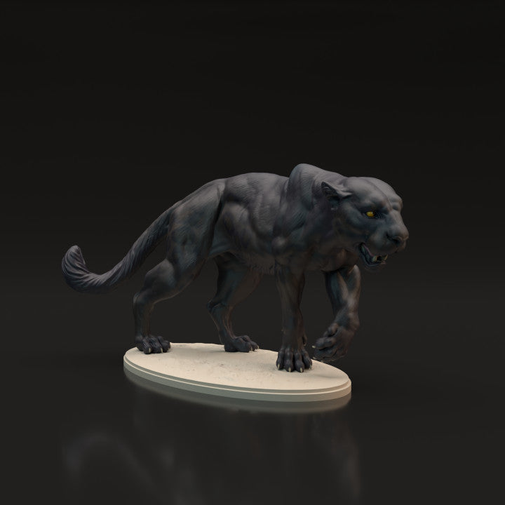 Photo produit figurine animale Animal Den Miniatures 4 : figurine d’animal sauvage : panthère noire - jaguar (22_06_04)