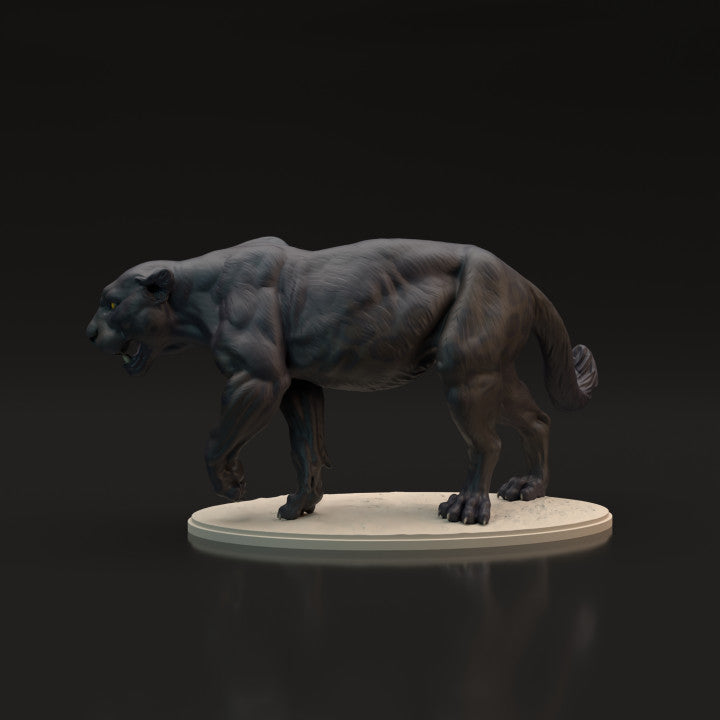 Photo produit figurine animale Animal Den Miniatures 8 : figurine d’animal sauvage : panthère noire - jaguar (22_06_04)