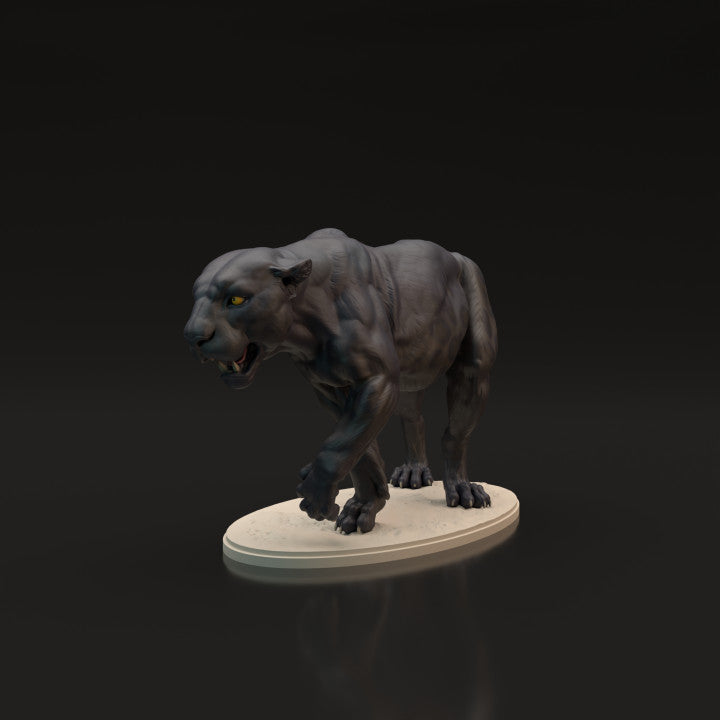 Photo produit figurine animale Animal Den Miniatures 9 : figurine d’animal sauvage : panthère noire - jaguar (22_06_04)
