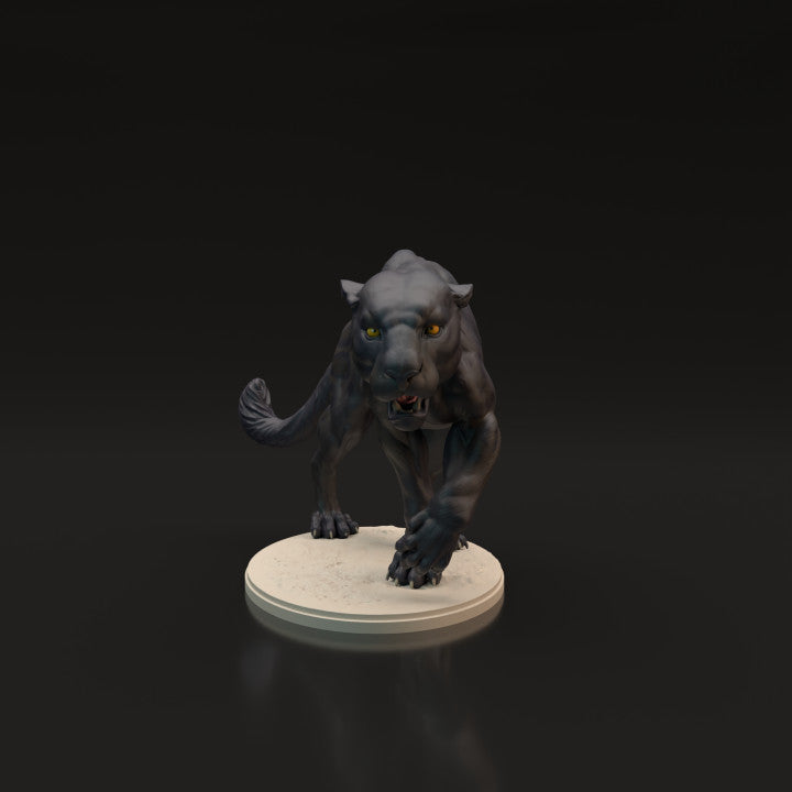 Photo produit figurine animale Animal Den Miniatures 10 : figurine d’animal sauvage : panthère noire - jaguar (22_06_04)