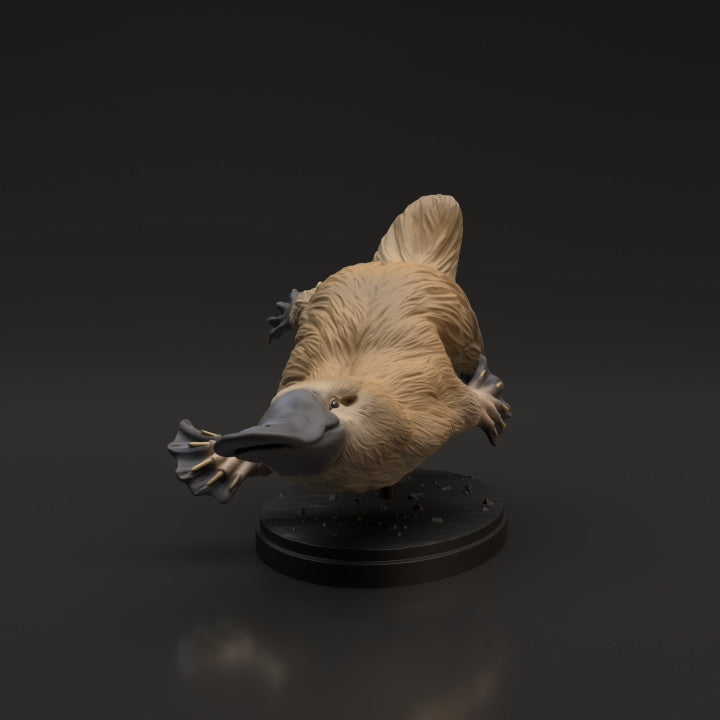 Photo produit figurine animale Animal Den Miniatures 1 : figurine d’animal sauvage : ornithorynque (22_06_08)