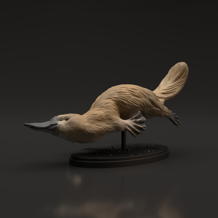 Photo du produit, figurine animale Animal Den Miniatures 2 : figurine d’animal sauvage : ornithorynque (22_06_08)