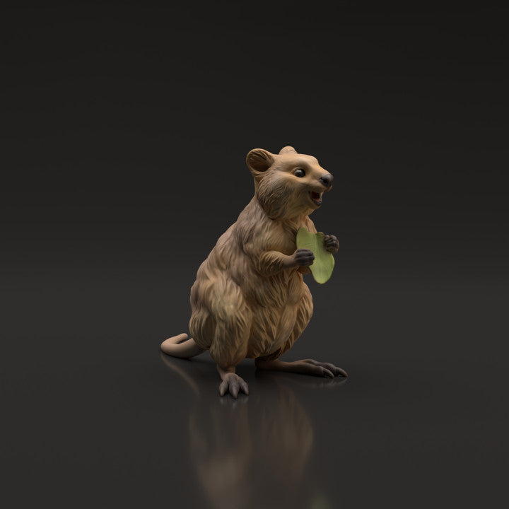 Photo produit figurine animale Animal Den Miniatures 1 : animal sauvage : quokka (22_06_07)