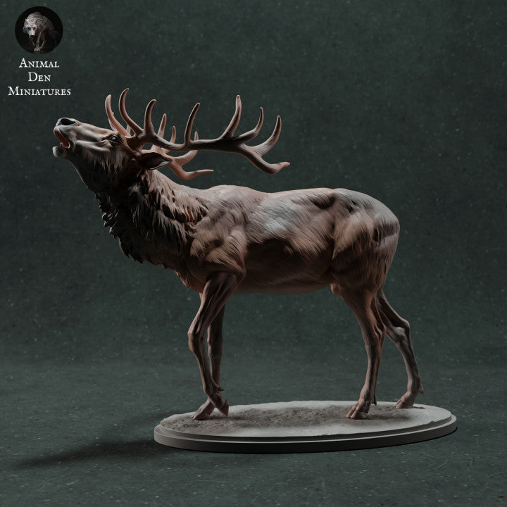 Photo produit figurine animale Animal Den Miniatures 3 : figurine d’animal sauvage : cerf élaphe - bramant (22_11_11)