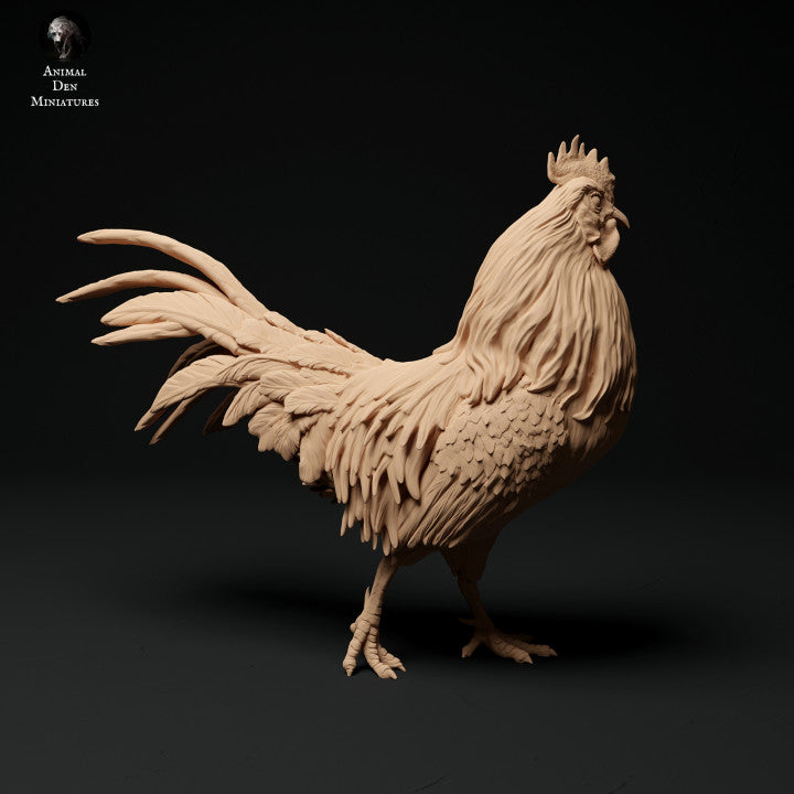 Photo de produit Figurine d'animal Diorama, modélisme : 0 : Figurines d'animaux de ferme : 2 coqs - courant et chantant