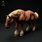 Photo du produit Figurine d'animal Diorama, modélisme : 0 : Figurine d'animal de ferme : cheval en train de manger - Suffolk Punch