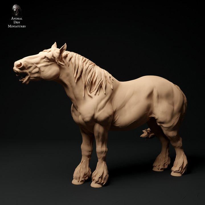 Photo de produit Figurine d'animal Diorama, modélisme : 0 : Figurine d'animal de ferme : cheval hennissant - Suffolk Punch