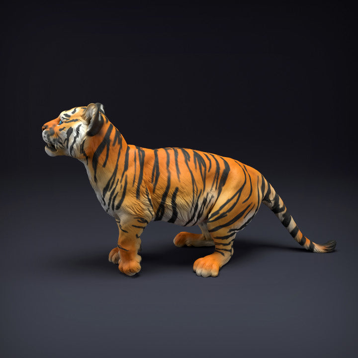 Photo produit figurine animale Animal Den Miniatures 1 : figurine animal sauvage : tigreau du Bengale (22_08_10)
