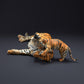 Photo du produit, figurine animale Animal Den Miniatures 2 : figurine d’animal sauvage : tigre du Bengale avec petit (22_08_11)