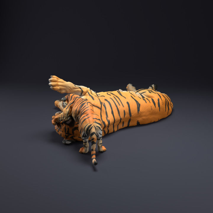 Photo du produit figurine animale Animal Den Miniatures 6 : figurine d’animal sauvage : tigre du Bengale avec petit (22_08_11)