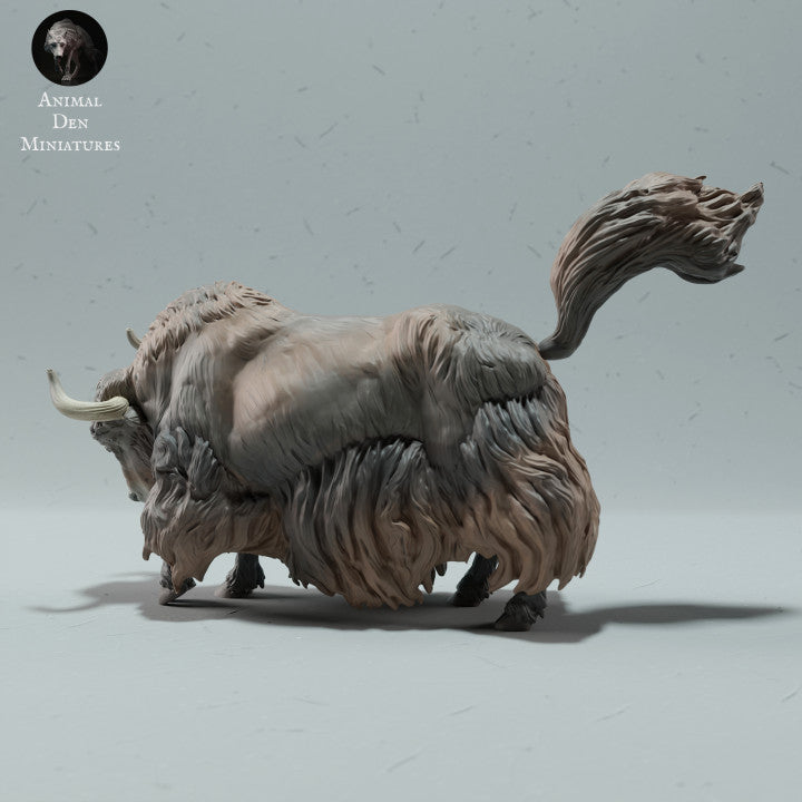 Photo produit figurine animale Animal Den Miniatures 3 : figurine d’animal sauvage : yak sauvage de l’Himalaya - debout (23_01_09)