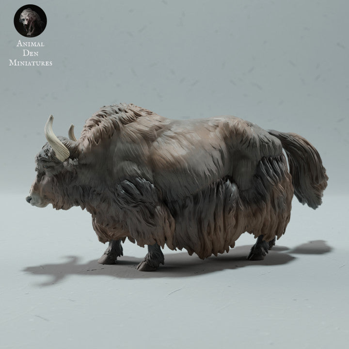 Photo de produit figurine animale Animal Den Miniatures 3 : figurine animale des Highlands : yak sauvage de l’Himalaya (23_01_11)