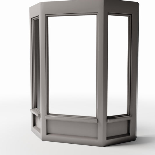 Photo produit pour diorama et modélisme 0 : Bâtiment de diorama : façade de bar à trois ouvertures de fenêtre (Ref. 722D)