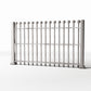 Photo produit pour diorama et modélisme 0 : Diorama de jardin : barrière métallique basse à boules décoratives (Ref. 735D)