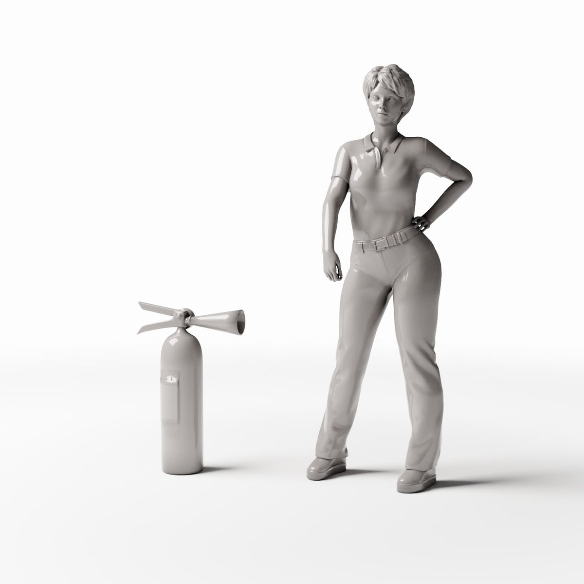Photo produit pour diorama et modélisme 1 : Diorama intérieur : extincteur pour espaces intérieurs (Ref. 740D)