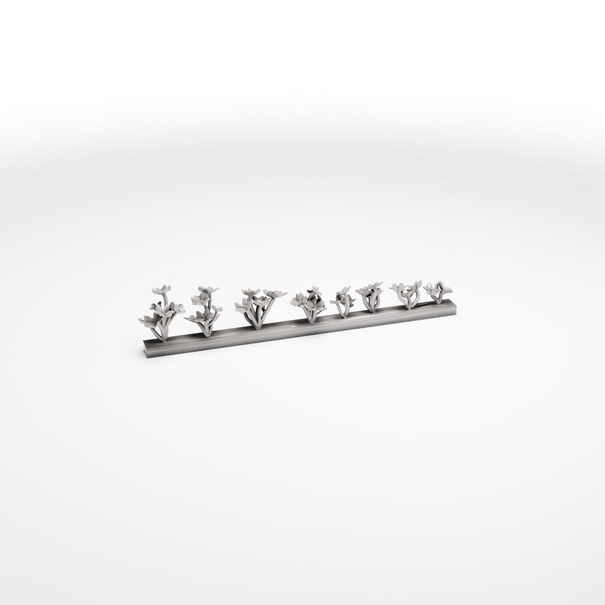 Photo produit pour diorama et modélisme 3 : Plantes pour diorama : bordure fleurie avec plantes à fleurs (Ref. 745D)