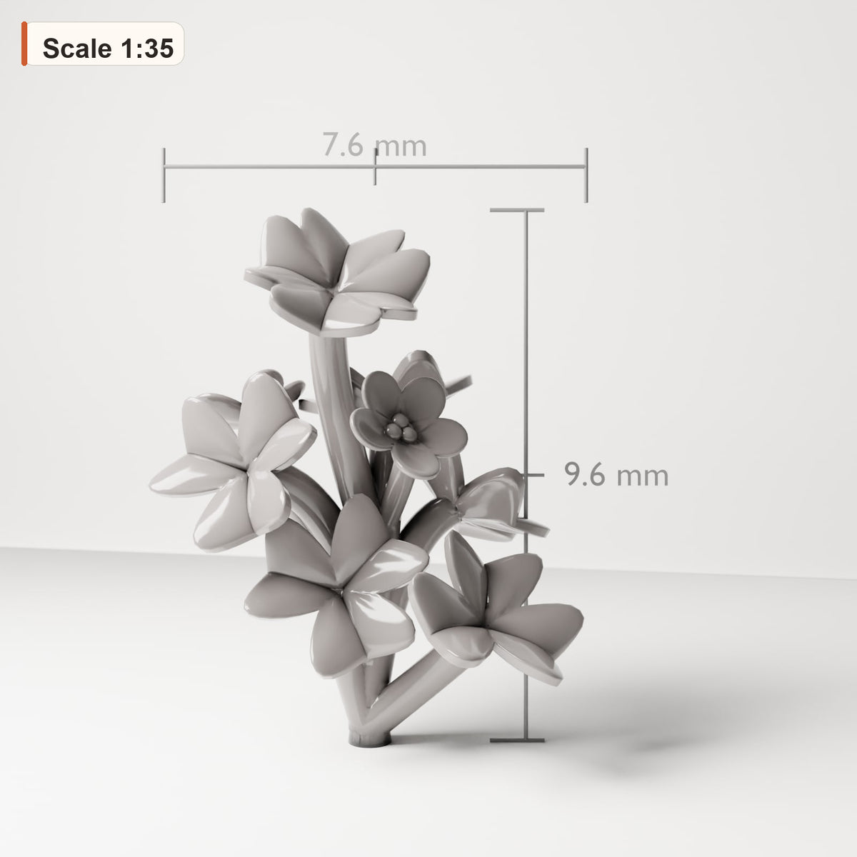 Diorama Modellbau Produktfoto 0: Pflanzen und Gewächse: Oxalis Clover 6 (Ref. 74D)