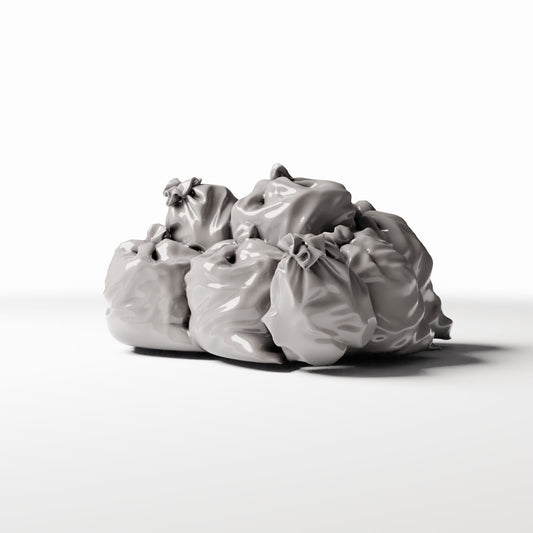 Photo produit pour diorama et modélisme 0 : Diorama urbain : pile de sacs-poubelle pour l’extérieur (Ref. 758D)
