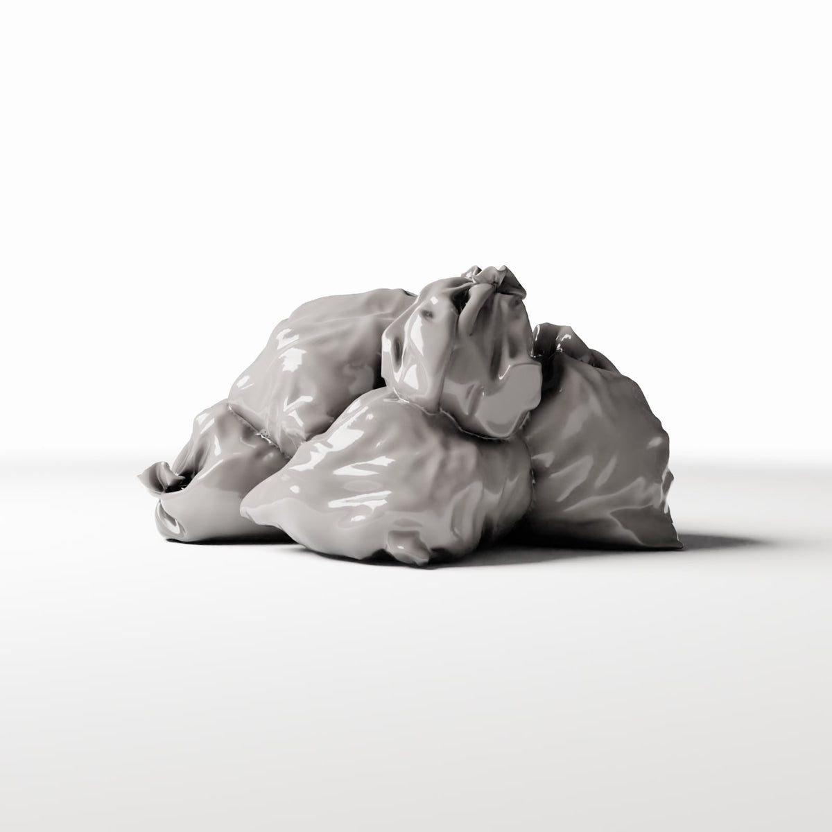 Photo produit pour diorama et modélisme 0 : Diorama de rue : pile de sacs-poubelle remplis (Ref. 759D)