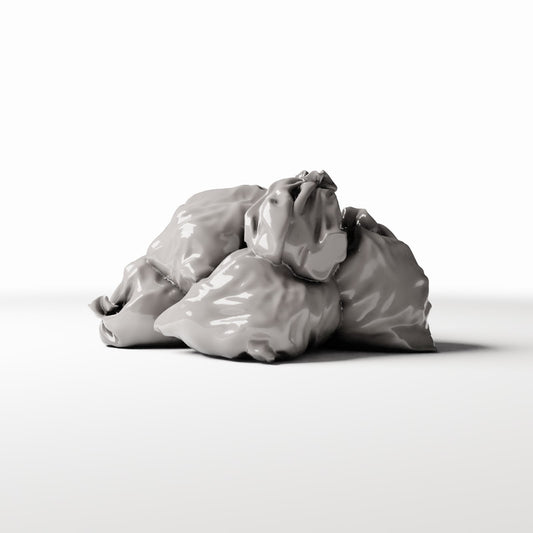 Photo produit pour diorama et modélisme 0 : Diorama de rue : pile de sacs-poubelle remplis (Ref. 759D)