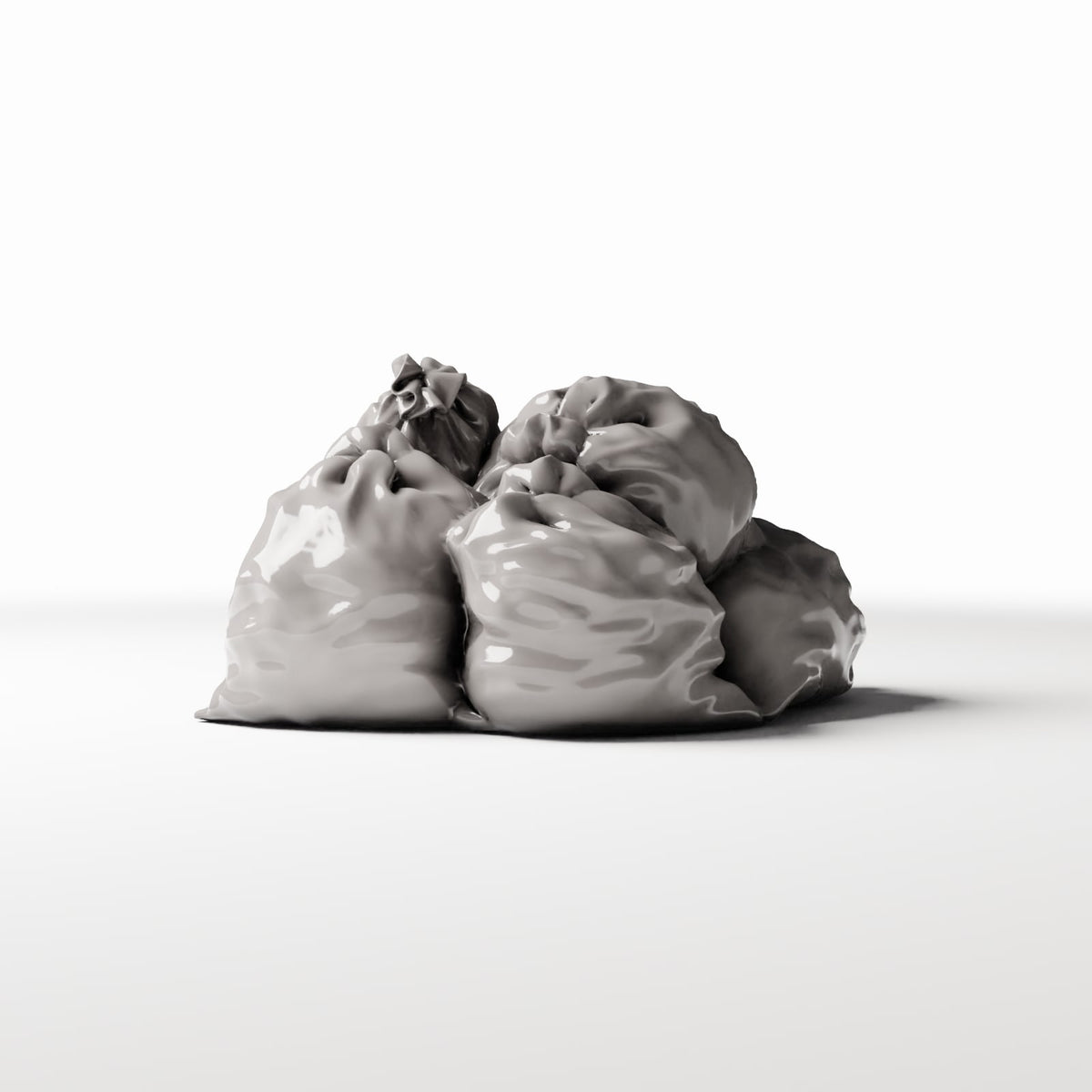 Photo produit pour diorama et modélisme 3 : Diorama de rue : pile de sacs-poubelle remplis (Ref. 759D)