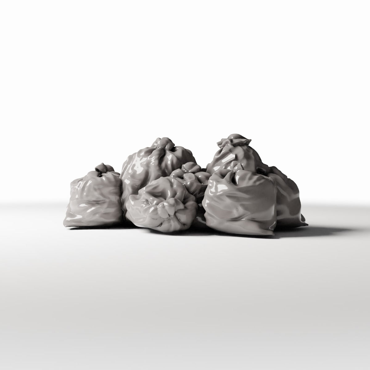 Photo produit pour diorama et modélisme 0 : Diorama urbain : pile de sacs-poubelle remplis (Ref. 760D)