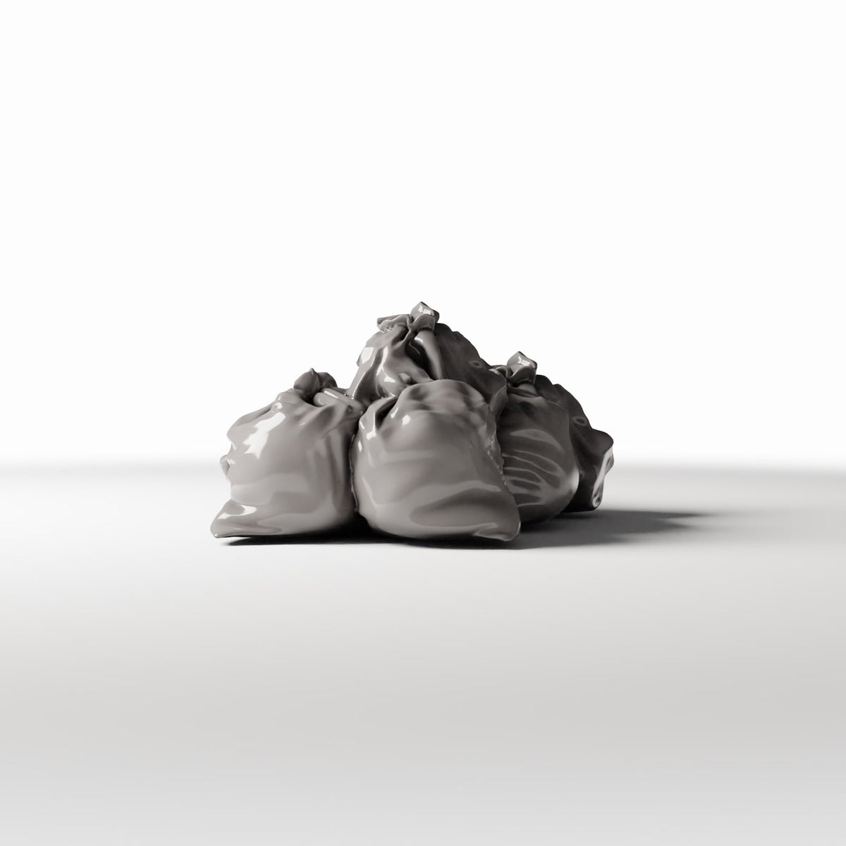 Photo produit pour diorama et modélisme 2 : Diorama urbain : pile de sacs-poubelle remplis (Ref. 760D)