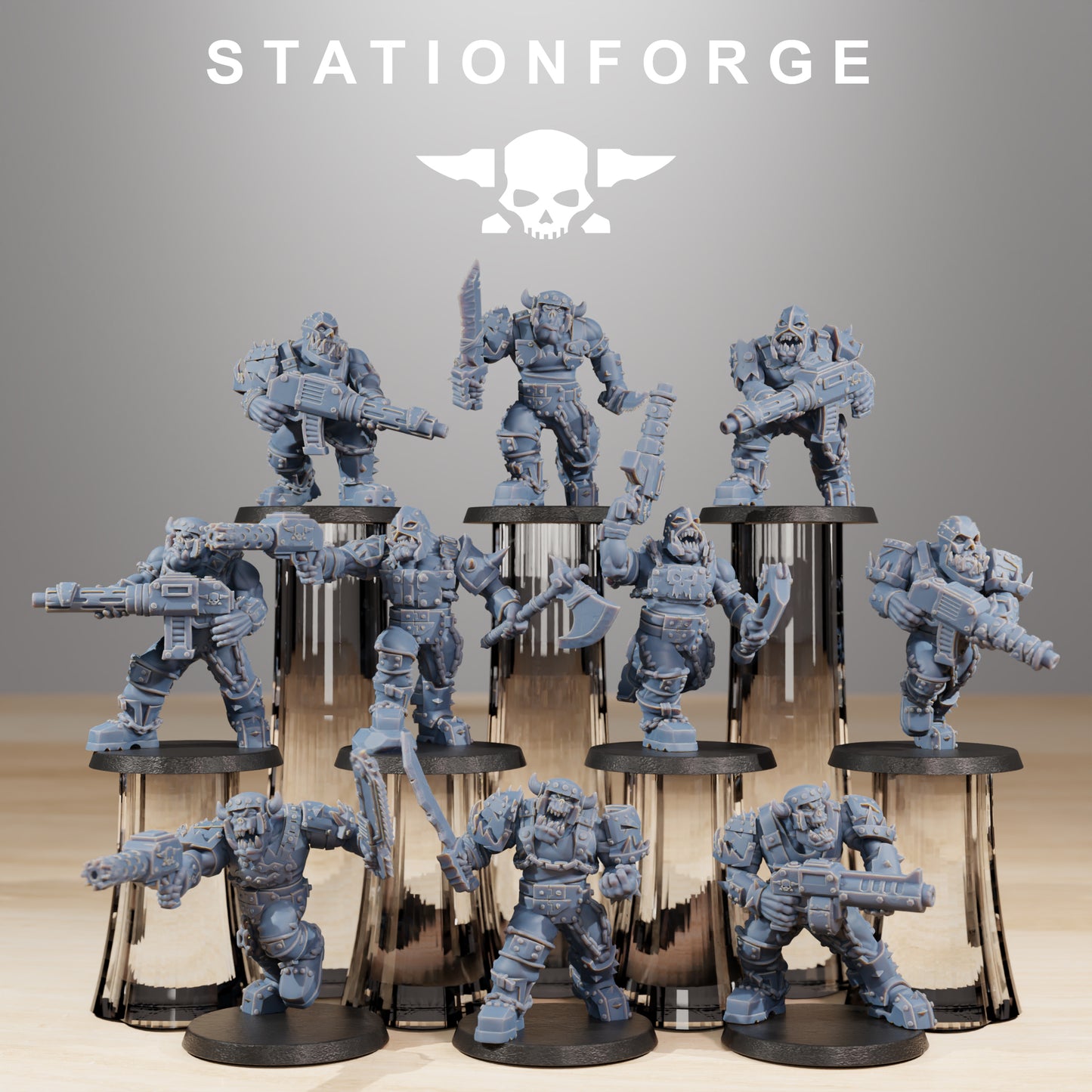Photo de produit Tabletop 28mm The Printing Goes Ever On (TPGEO) 0 : Berserkers Orkaz