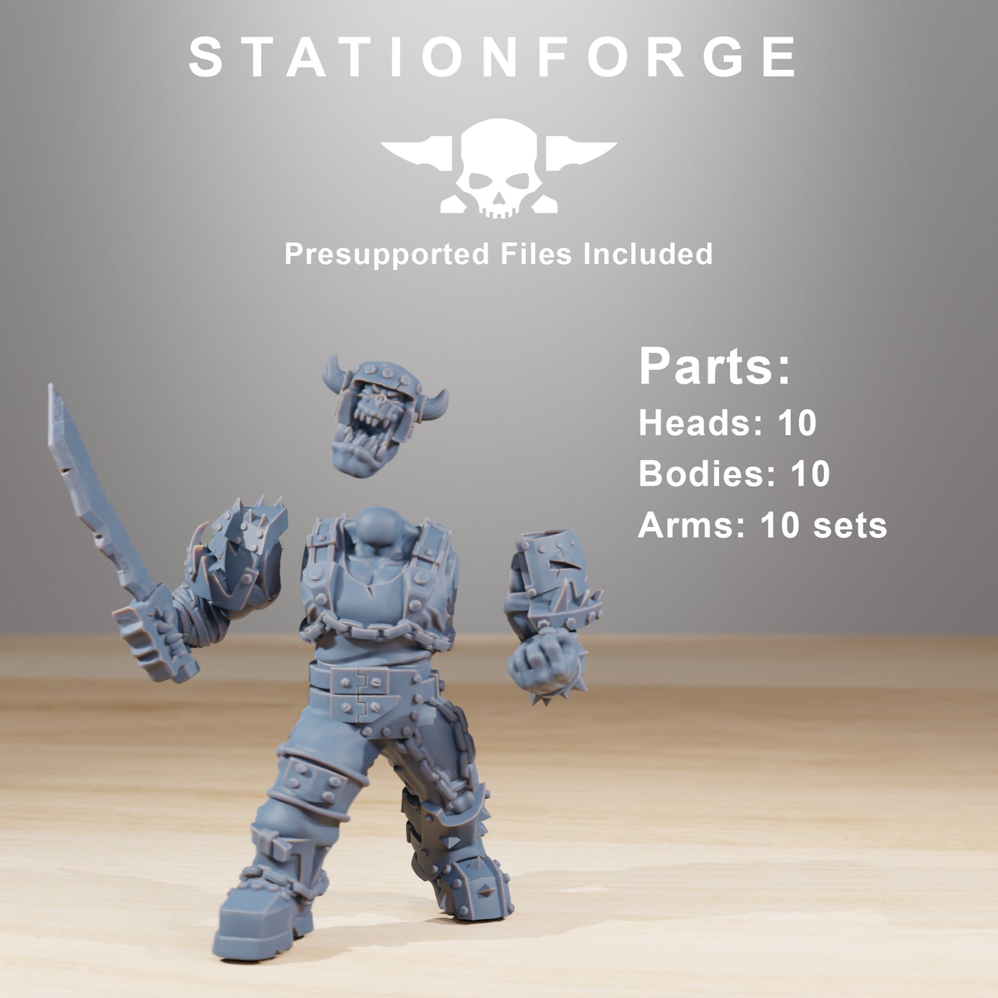 Photo de produit Tabletop 28mm The Printing Goes Ever On (TPGEO) 0 : Berserkers Orkaz