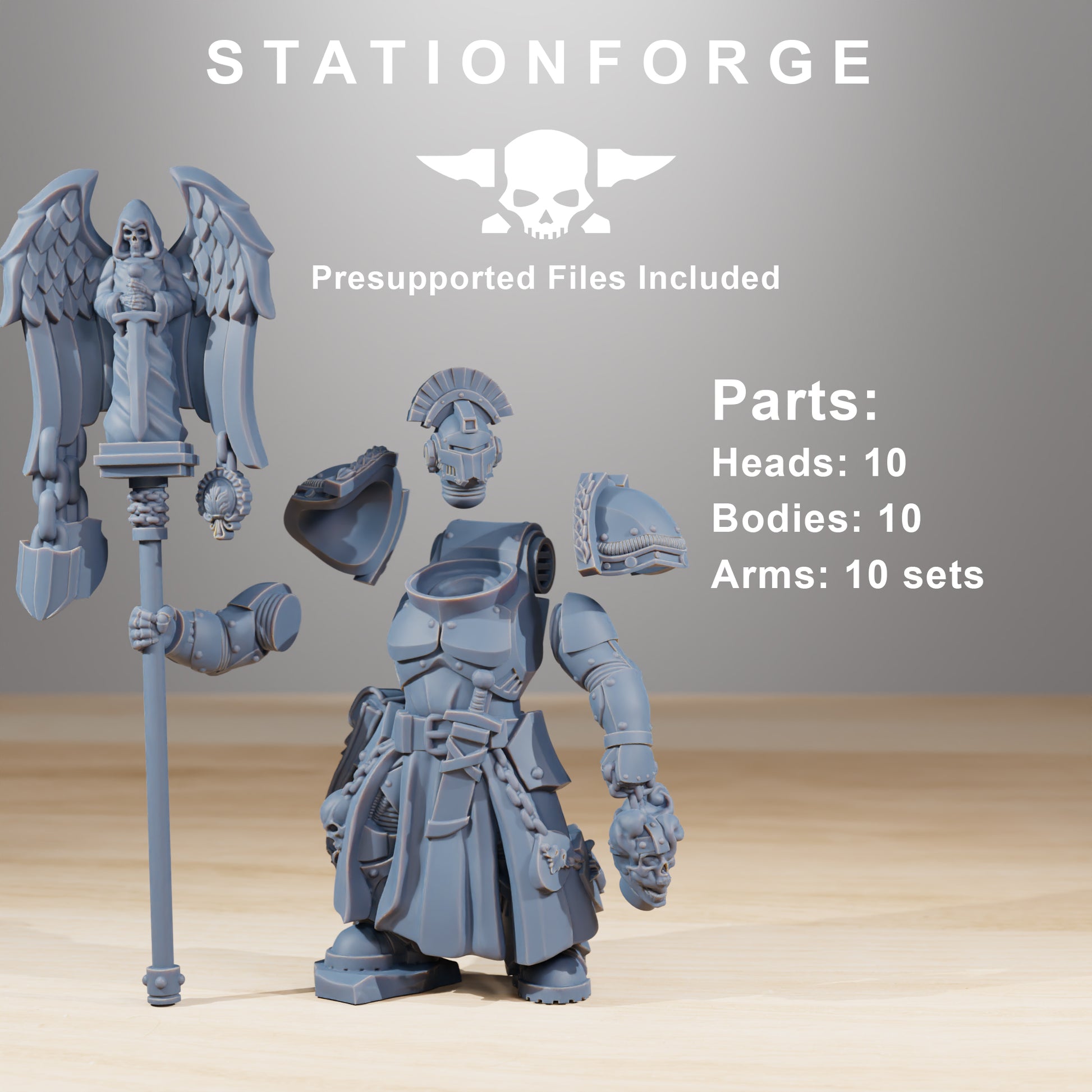 Photo de produit Tabletop 28mm The Printing Goes Ever On (TPGEO) 0 : Chevaliers Socratis
