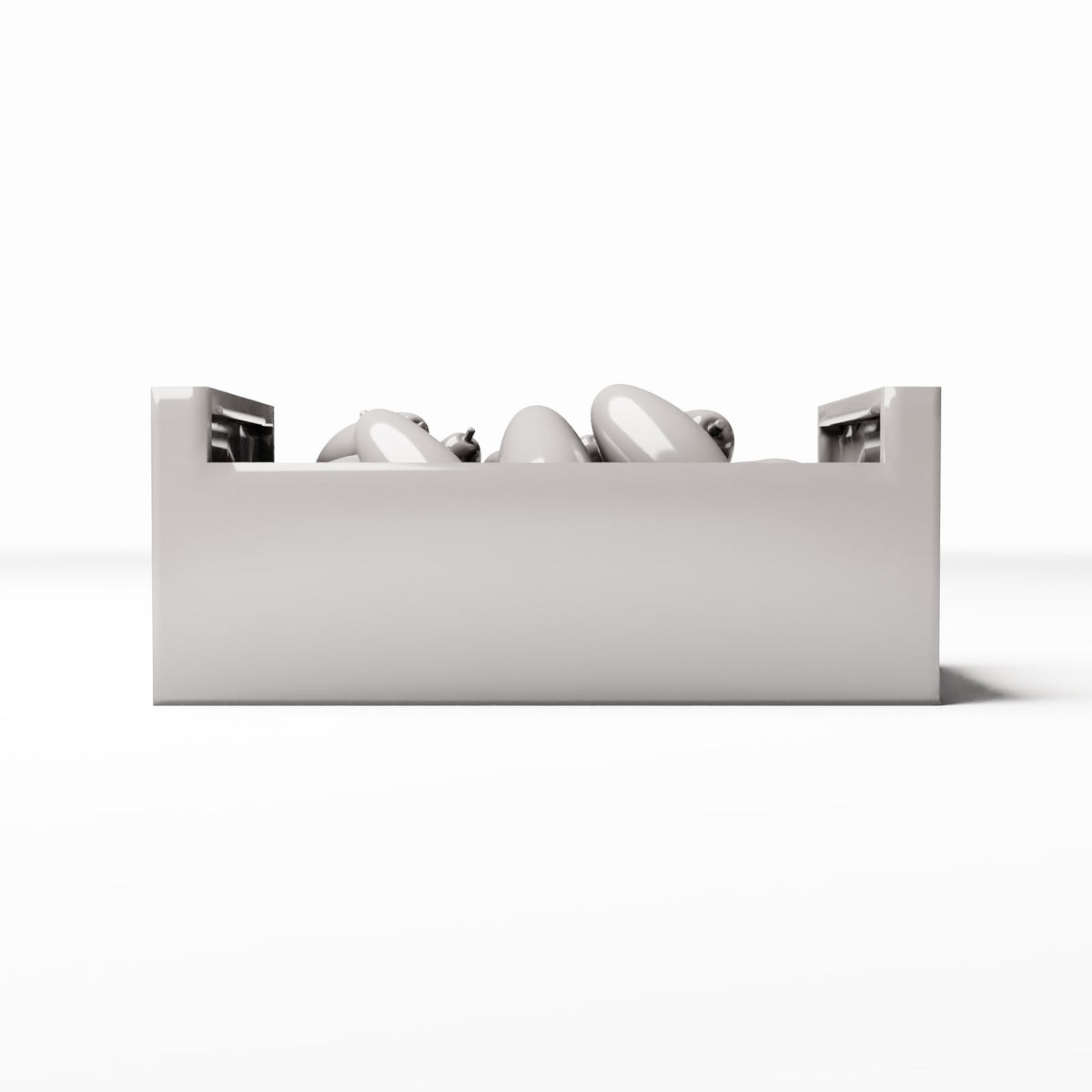 Photo produit pour diorama et modélisme 2 : Diorama de stockage : caisse de marché empilable avec poignées encastrées (Ref. 803D)