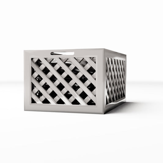Photo produit pour diorama et modélisme 0 : Diorama d’entrepôt : Caisse grillagée empilable pour marchandises de marché (Ref. 810D)