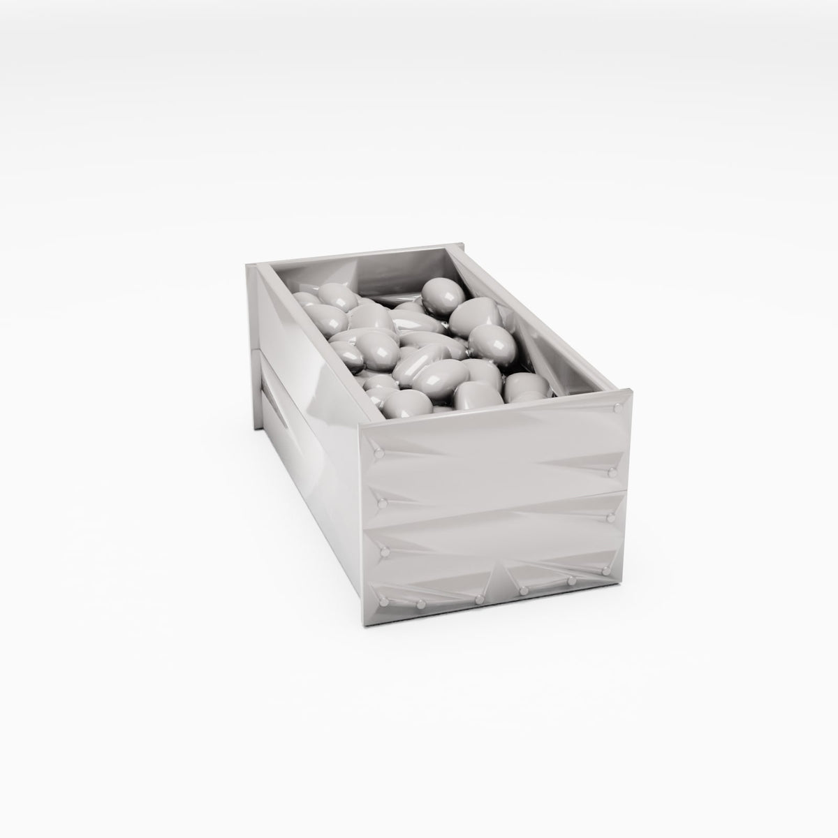 Diorama Modellbau Produktfoto 3: Diorama Markt: Offene Obstkiste mit Waren (Ref. 815D)