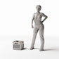 Photo produit pour diorama et modélisme 1 : Stockage pour diorama : caisse de marché empilable avec marchandises (Ref. 822D)