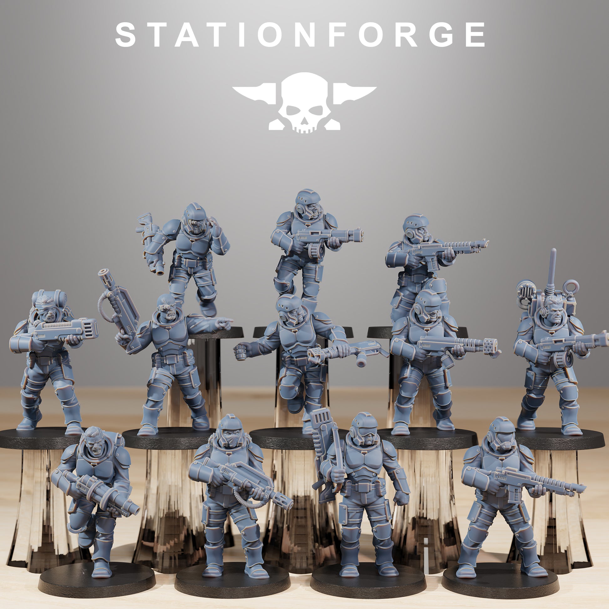 Photo du produit Tabletop 28mm The Printing Goes Ever On (TPGEO) 0 : Kit de construction d'infanterie Vaskar