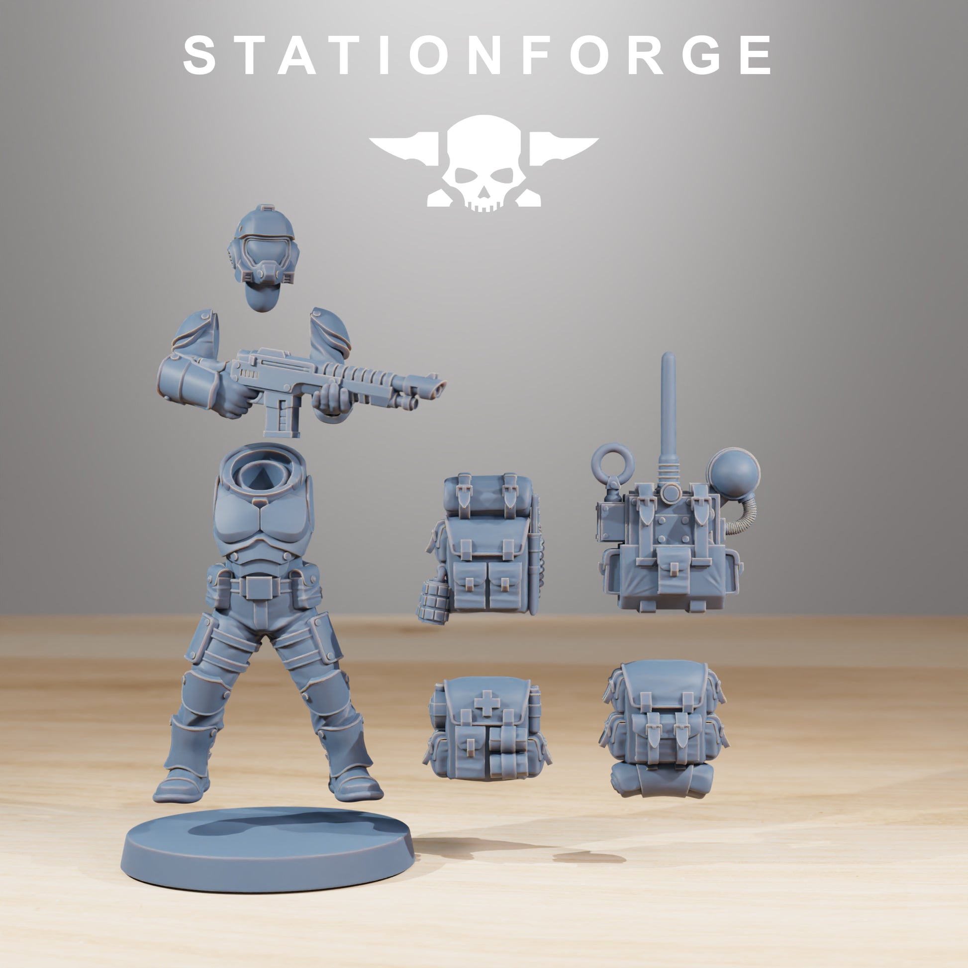 Photo du produit Tabletop 28mm The Printing Goes Ever On (TPGEO) 0 : Kit de construction d'infanterie Vaskar