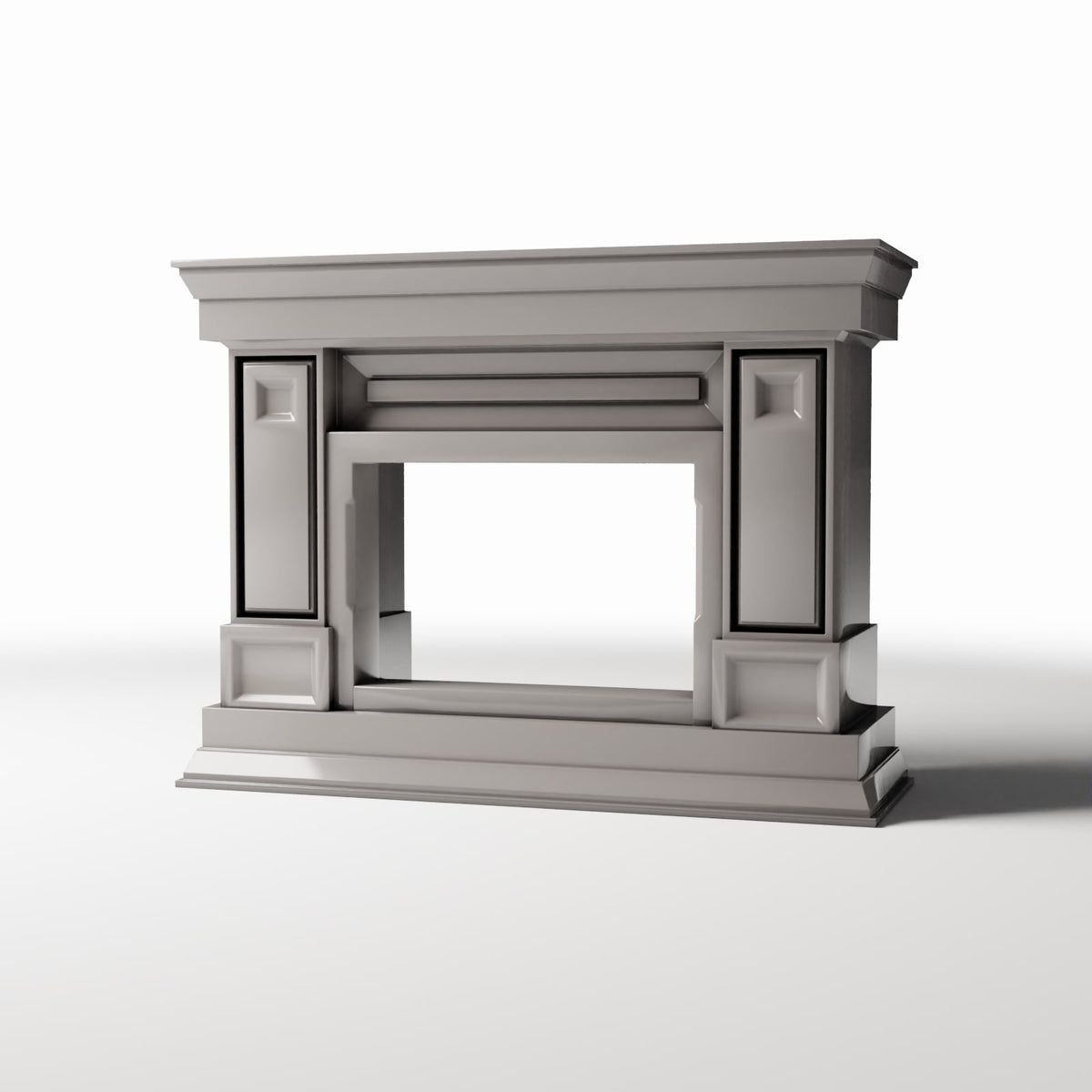 Photo produit pour diorama et modélisme 0 : Architecture de diorama : cheminée néoclassique étroite (Ref. 855D)