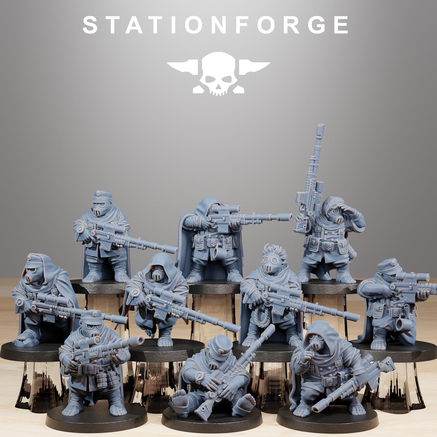 Photo du produit Tabletop 28mm The Printing Goes Ever On (TPGEO) 0: GrimGuard Skulldarts