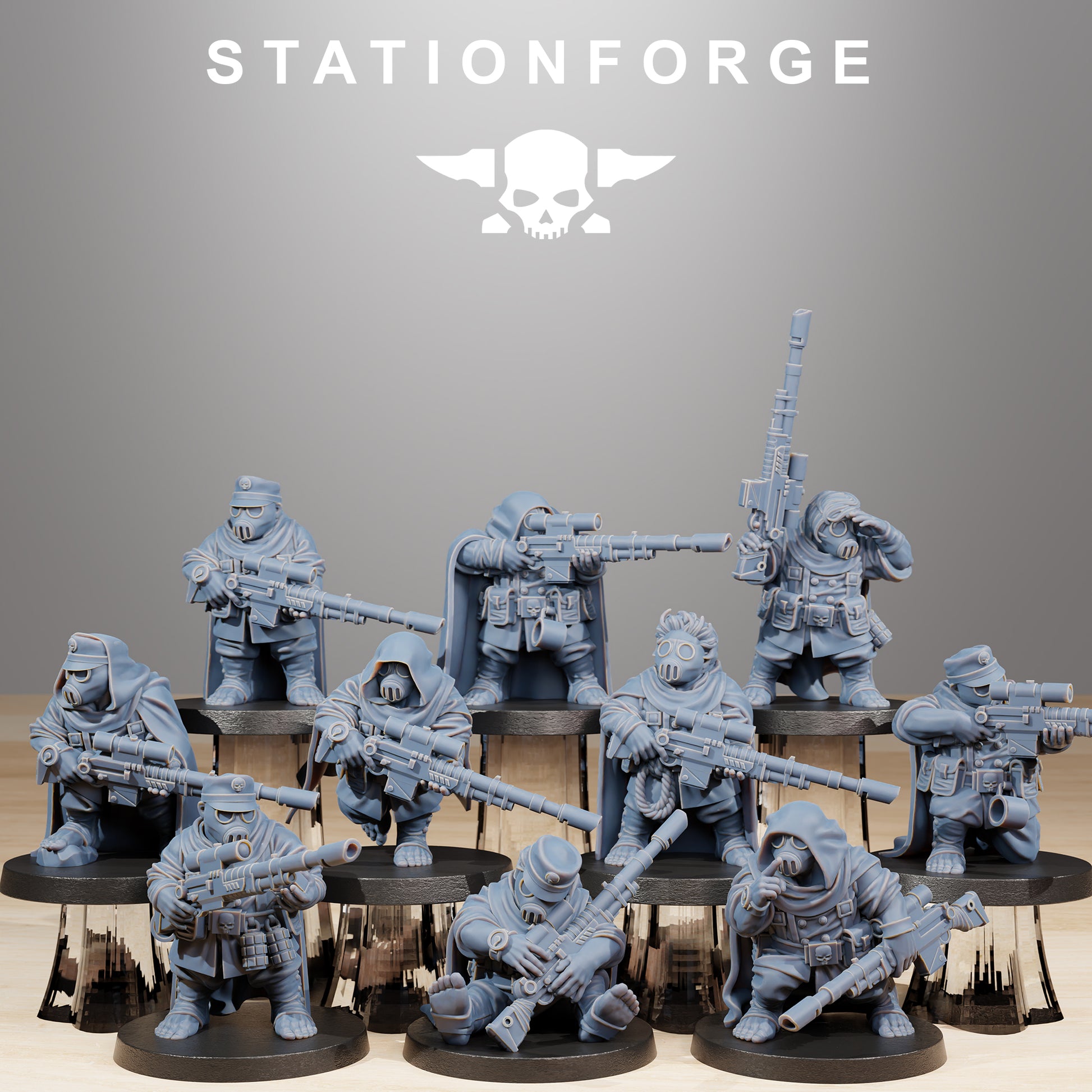 Photo du produit Tabletop 28mm The Printing Goes Ever On (TPGEO) 0: GrimGuard Skulldarts
